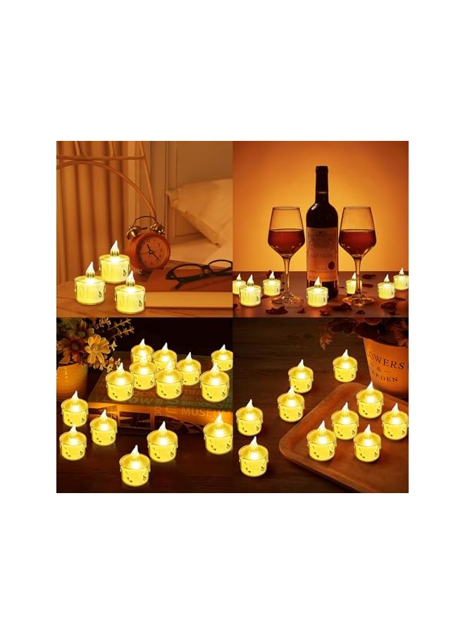 Green Tiger LED Tea Lights Candles, 24 Pack Flameless Led Tealights Battery Operated Fake Electric Candles Decoration for Party Wedding Birthday Mother's Day Gifts, Batteries Include - Image 5