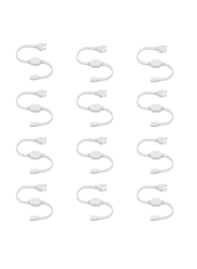 Murphy 220V AC PIN Connector/Adaptor/Cable for LED (SMD 2835-120 LED/Mtr.) Rope Light (Pack of 12) - Image 1