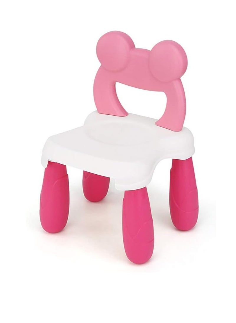 Generic 2 in 1 Kids Activity Table set, Multifunction Kids Building Block & Study Table, Craft Table and Water Table with 1 Chair for Home Early Childhood Education (Chair-Pink)  - Image 1