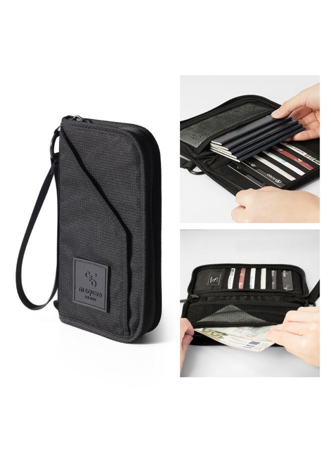 M Square M Square Anti-theft Passport Holder, Ticket And Document Organizer, Portable Bag, Rfid Travel Wallet, Waterproof For International Trips And Business Trips  - Image 5