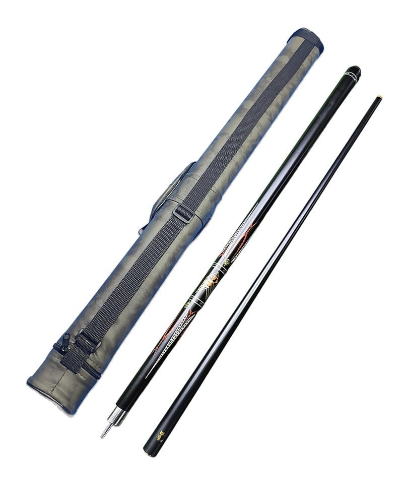 JBB Pool Cue Stick Tip Size - 12mm, American, for Pool, Billiards Tables, (Dragon Black) - Image 1