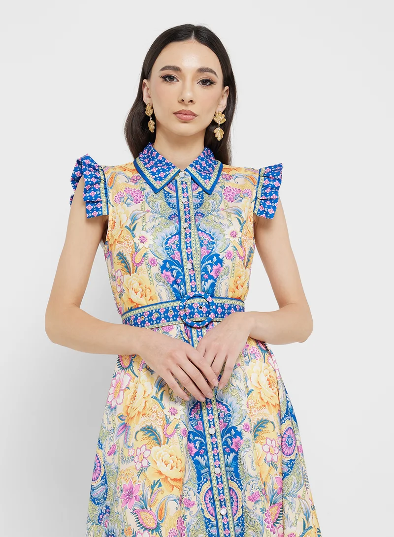 ELLA Floral Printed Dress