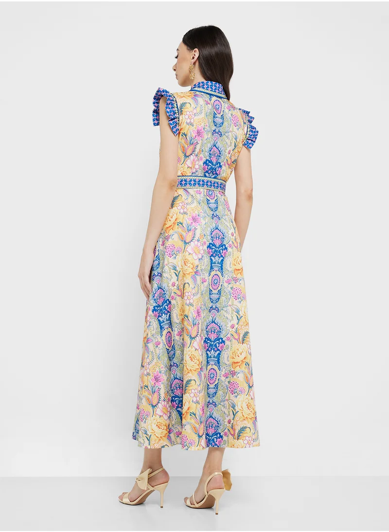 ELLA Abstract Print Dress