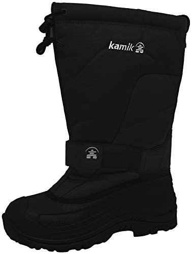 Kamik Greenbay 4 Men Winter Boots Waterproof Nylon Vegan Friendly Insulated Lined Snow Boot ‐40°F, Black - 13 - Image 5
