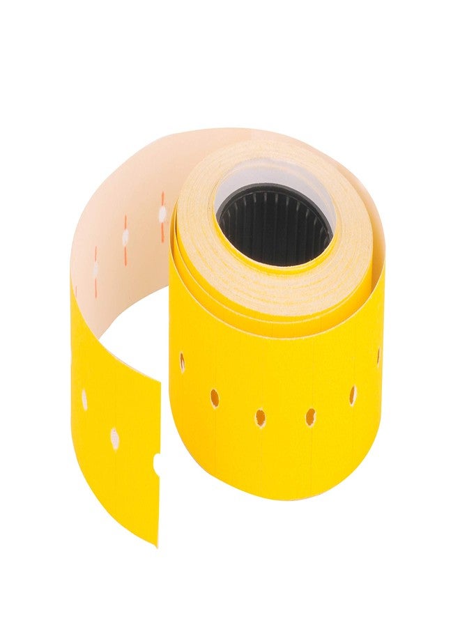 Bambalio BLR-YP(B) Price Label Roll Yellow Colour Plain Label (Box Pack) Compatible with All Single Line Labeling Machines Pack of 10 Rolls - Image 3
