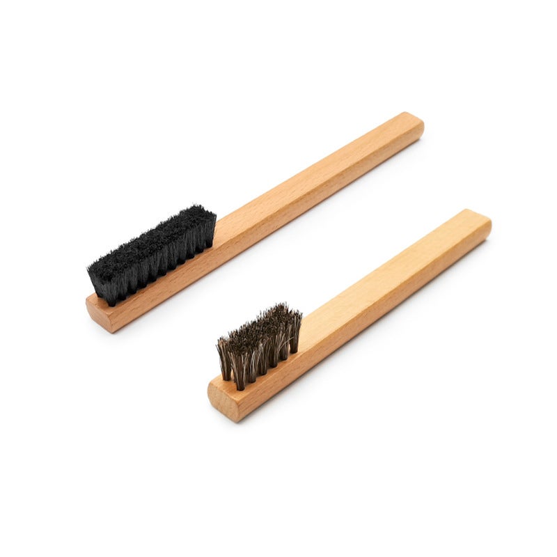 Natural Horsehair and Wool Shoe Brush - Image 5