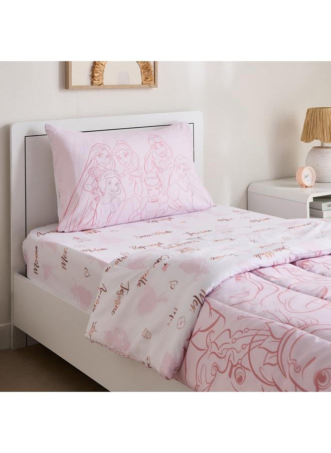 Home Box Princess Pretty Faces 2-Piece Single Comforter Set - 135x220 cm  - Image 1
