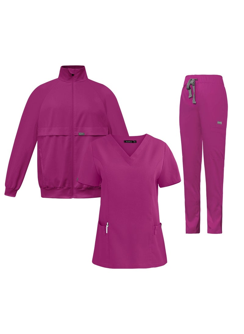 KUYING Quick Drying New Product Slim Fit Fashionable Medical Work Suit Set  - Image 1
