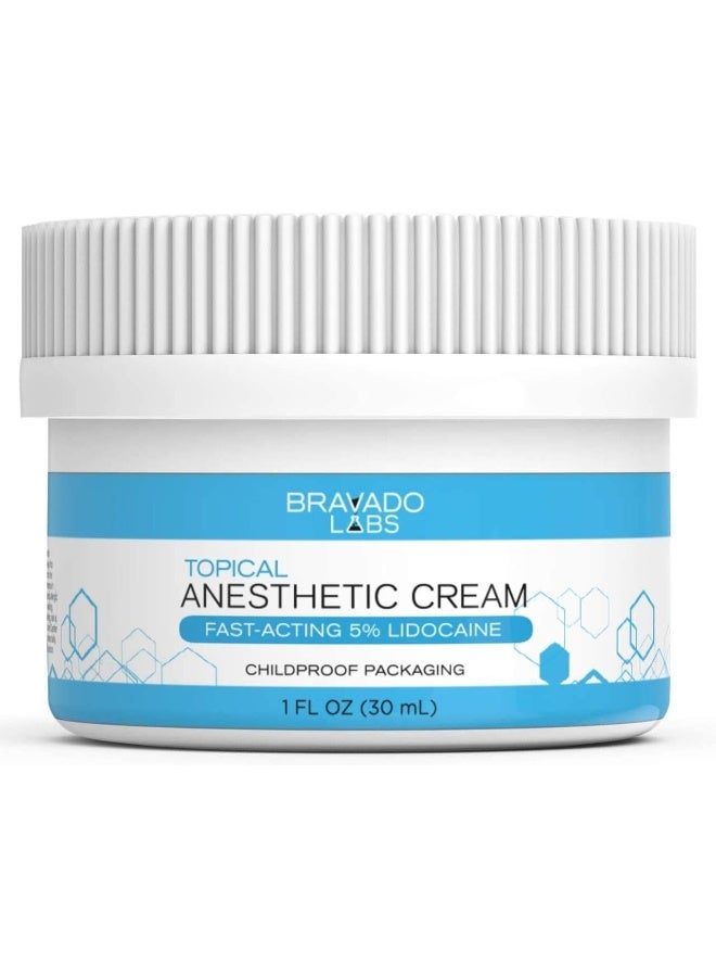 Bravado Labs 5% Lidocaine Topical Pain Treatment Numbing Cream - Image 1