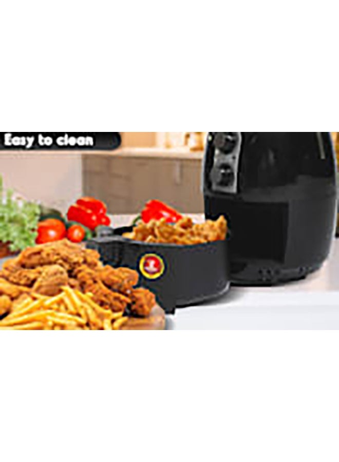NIKAI 3 Liter Air Fryer, Detachable Frying Basket, Non-Stick Coated Pan, Overheating Protection 3 L 1300 W NAF2501M Black - Image 4