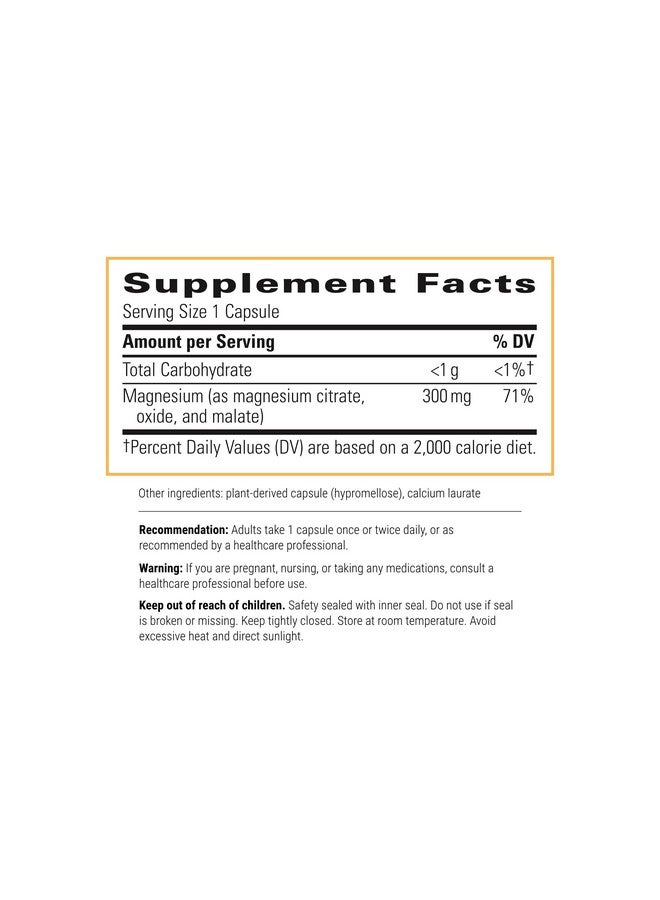 Integrative Therapeutics Tri-Magnesium - Supports Healthy Bones & Teeth* - Supports Cardiovascular & Neurological Function* - Promotes Calm* - 90 Capsules - 2 Pack - Image 1