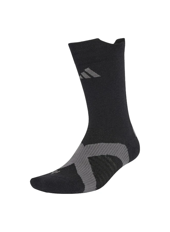Adidas Runxclima Sock Black Running Socks For Unisex 2 - 3.5