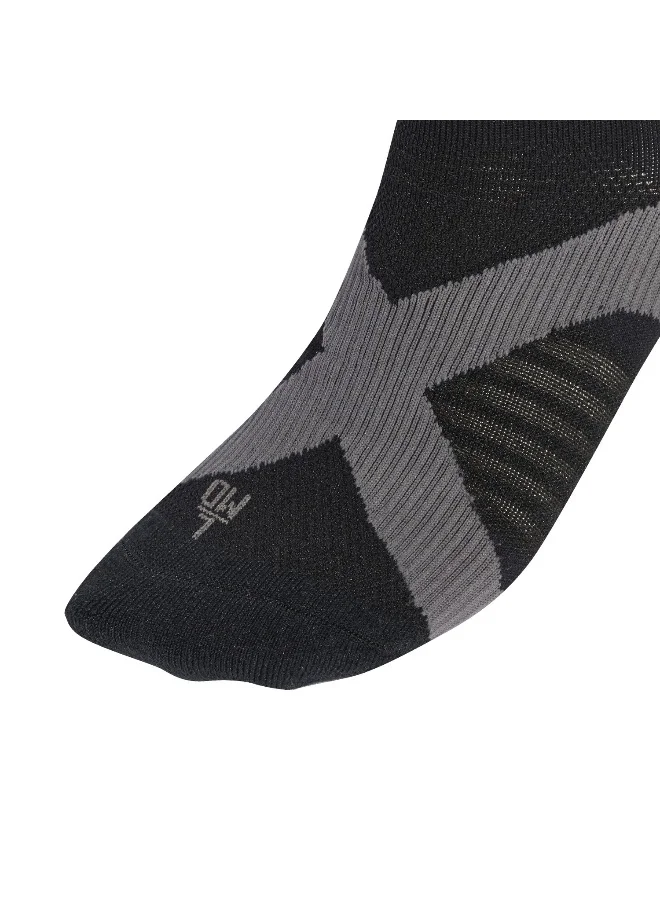 Adidas Runxclima Sock Black Running Socks For Unisex 2 - 3.5