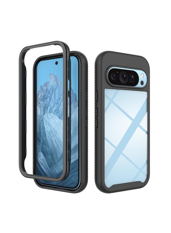 جراب شفاف مقاوم للصدمات من مادة TPU بلون سادة لهاتف Google Pixel 9 / 9 Pro Starry Sky (أسود)