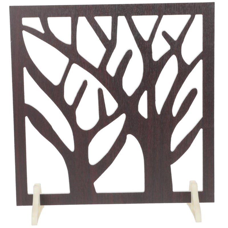 Vintage Chinese Style Retro Window Frame Decor Photo Prop Desktop Stand - Image 2
