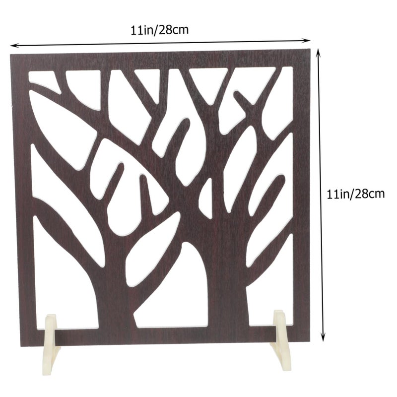 Vintage Chinese Style Retro Window Frame Decor Photo Prop Desktop Stand - Image 3