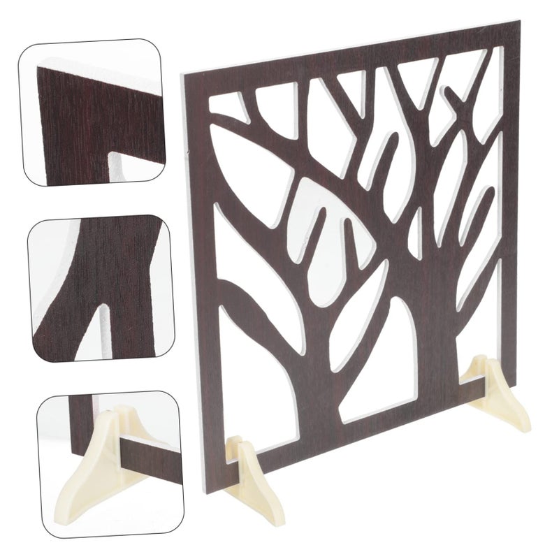 Vintage Chinese Style Retro Window Frame Decor Photo Prop Desktop Stand - Image 5