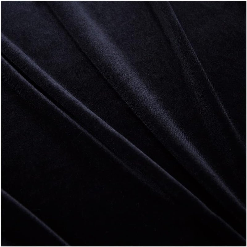 Minky Fabric Velvet Fabric 160x100cm Velvet Material for Sewing DIY Crafts, Upholstery, Home Decor, Costume for Blankets, Apparel, Baby Accessories, Throws, P (Color : Black) - Image 1