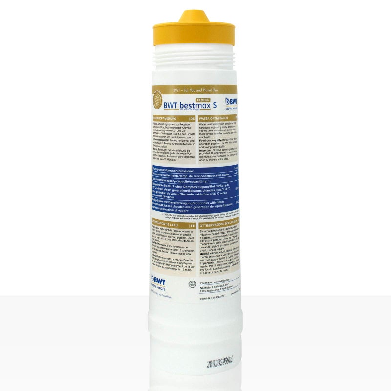 BWT Bestmax S Premium Replacement Cartridge Limescale Protection The Taste Experts 5 Stage Filtration for Espresso Machines