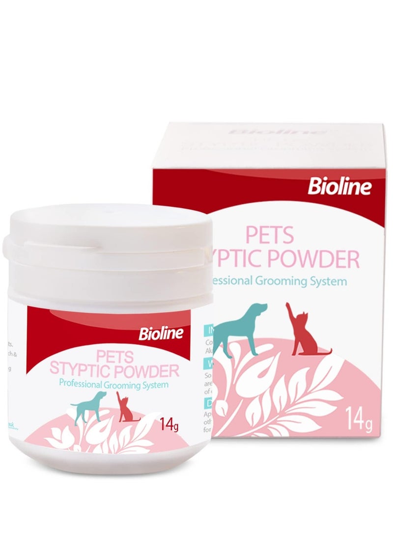 Bioline مسحوق قابض للجروح الطفيفة من Pets Blood Stopper 14 جرام - Image 1