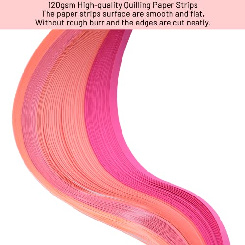 YURROAD Quilling Paper Strips Set 36 Colors 7mm Width 39cm Length 900 Strips for Art DIY Craft - Image 5