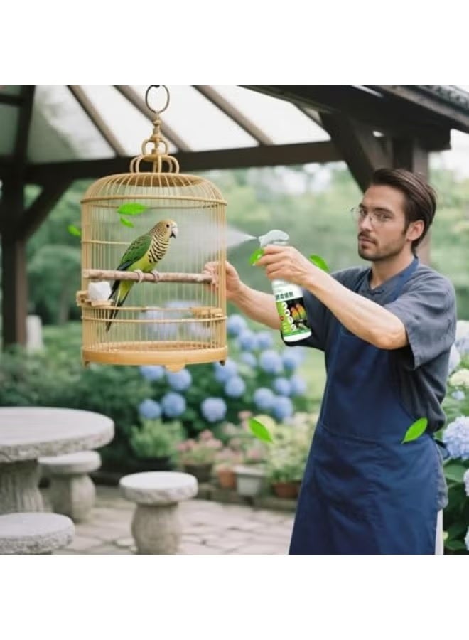 فوز اليوم بخاخ مطهر، 200 مل بخاخ مزيل الروائح لطائر الببغاء والكوكاتيل، مزيل روائح الأقفاص، بخاخ آمن للحيوانات الأليفة لرائحة أقفاص الطيور المنعشة، للطيور الزينة، الحسون، الأرنب، القطط الصغيرة، الجراء والهامستر - Image 2