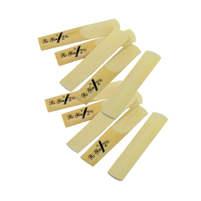 GRABIT 10pcs Saxophone Reeds Strength 2.5 Reeds - Image 1