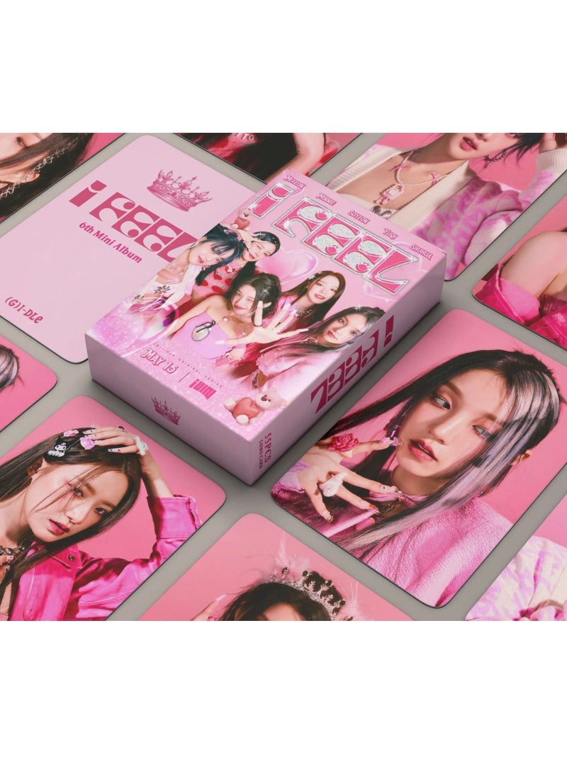 55-Piece Kpop Gidle I Feel New Al Lomo Card For Fans Collection Gifts - Image 3