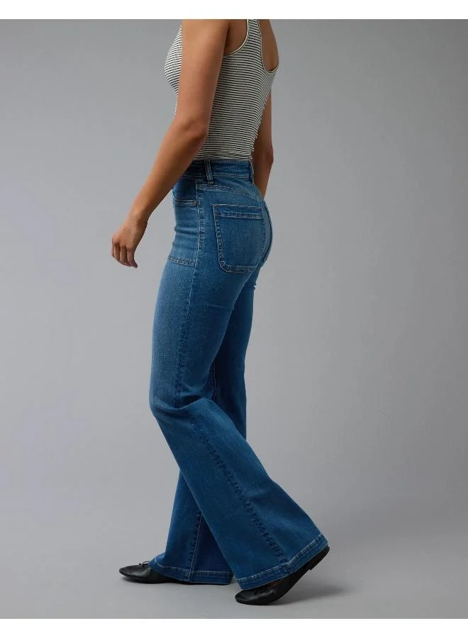 American Eagle AE Next Level Super High-Waisted Flare Jean