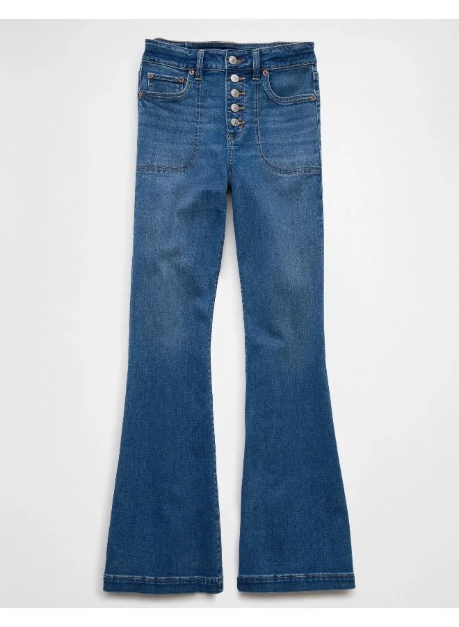 American Eagle AE Next Level Super High-Waisted Flare Jean