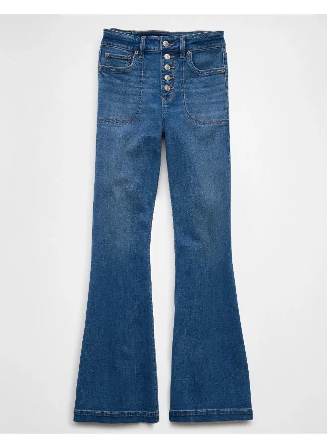 American Eagle AE Next Level Super High-Waisted Flare Jean