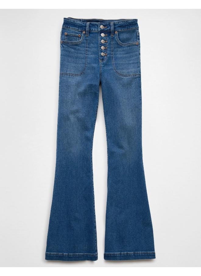 American Eagle AE Next Level Super High-Waisted Flare Jean  - Image 3