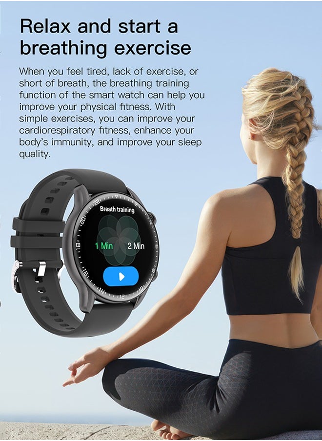 Prostyle Smart watch Cruise Collection with Bluetooth Calling, Water-Resistant, Oxygen/Heart Rate Monitor, Fitness Tracker for Men and Women, Compatible with Android & iOS – Black  - Image 2