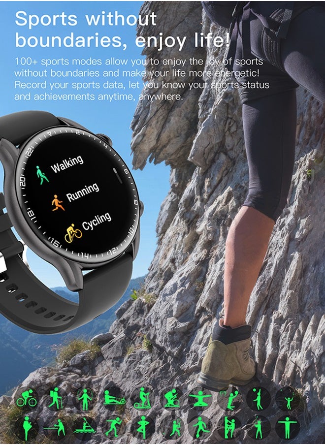 Prostyle Smart watch Cruise Collection with Bluetooth Calling, Water-Resistant, Oxygen/Heart Rate Monitor, Fitness Tracker for Men and Women, Compatible with Android & iOS – Black  - Image 5