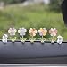 Kurilai 7pcs Cute Car Rearview Mirror Accessories Funny Bunny Car Ornament Shaking Spring Sunflower Dashboard Decorations Interior Decor Christmas Valentines Day Gifts for Men Women - Image 2