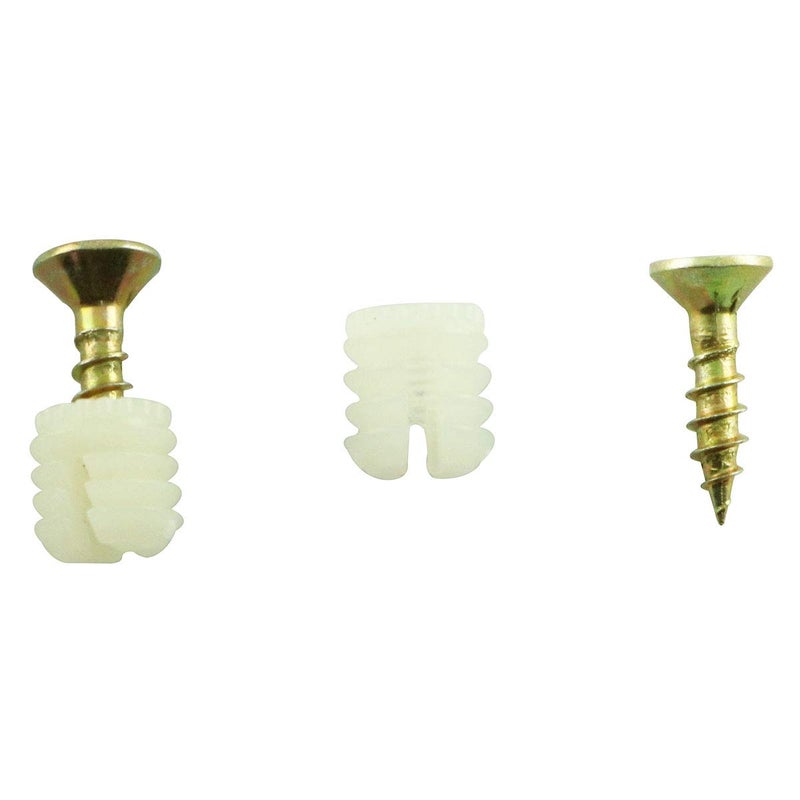 TAODAN 20PCS Plastic Dowel Inserts and Mounting Screws for Hinges - Image 2