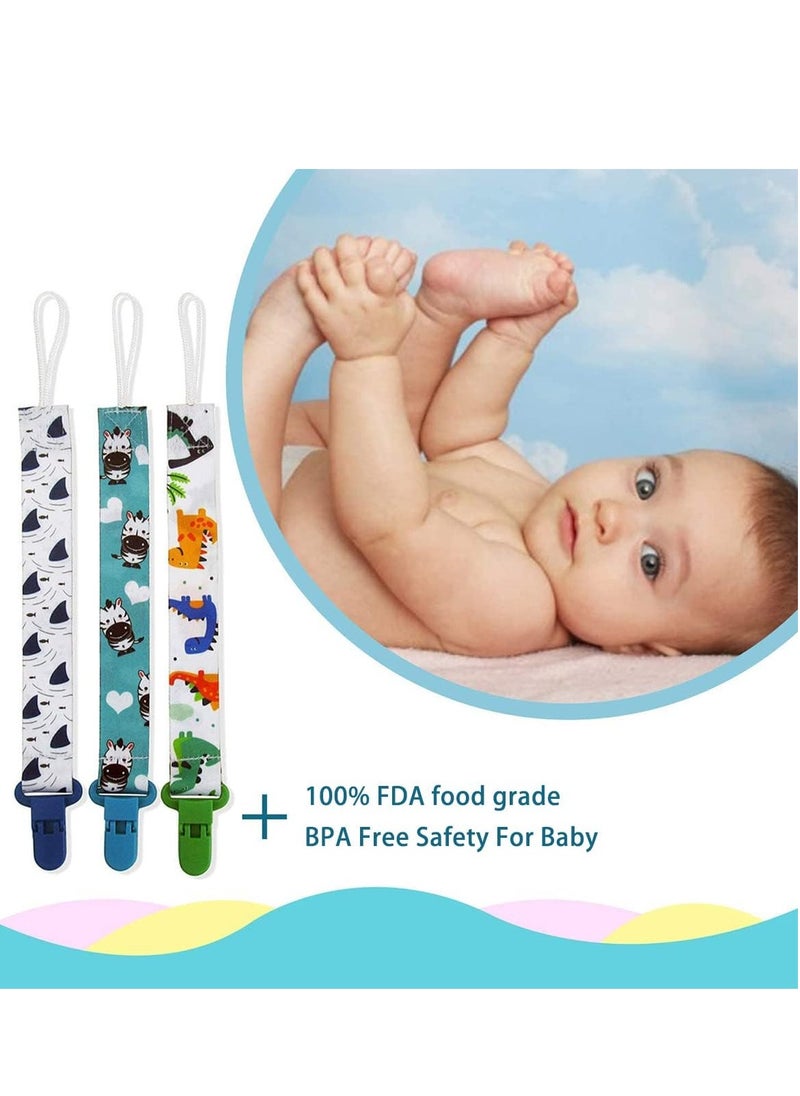 RATSAW 3 Pack Pacifier Clip Universal Holder Leash  - Image 2