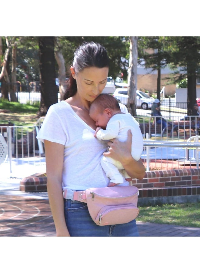 Suessie Fanny Pack Diaper Bag - with Baby Changing Pad & Waterproof Wipes Pocket - Stroller Organizer - Image 5