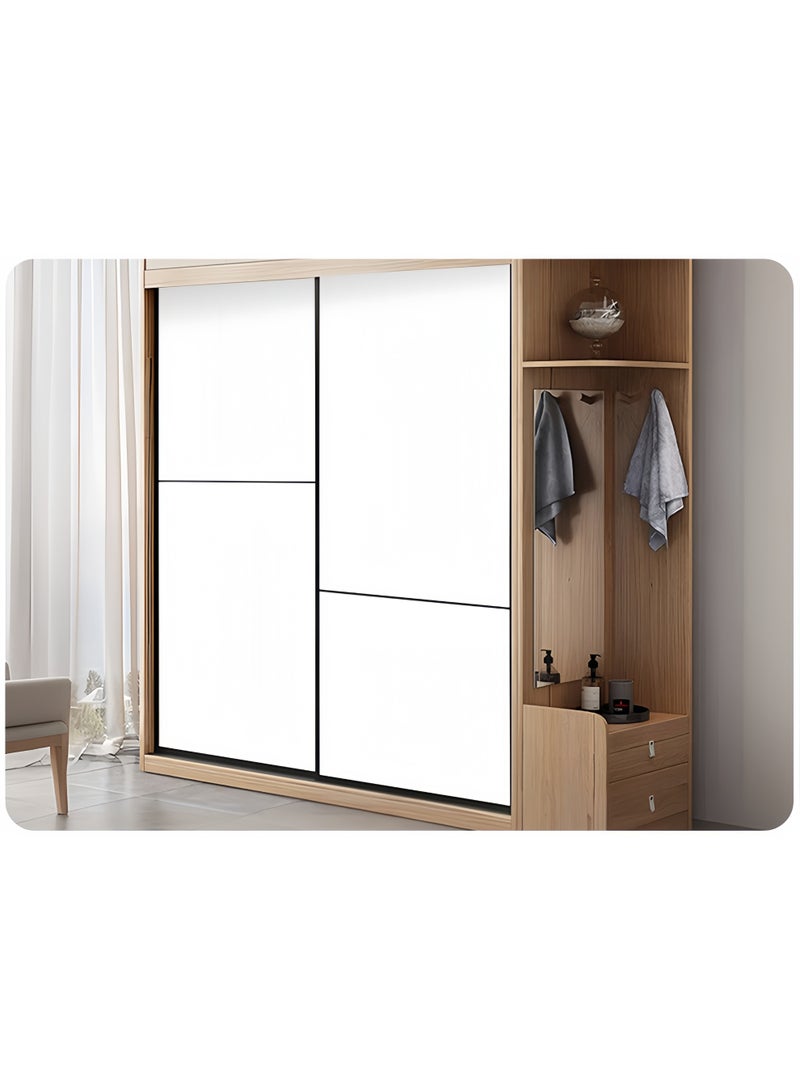 ورق حائط ذاتي اللصق 40 سم * 5 م، ملصقات ذاتية اللصق بلون واحد، ورق حائط مصمم بشكل إبداعي يشبه الجلد، مقاوم للماء والرطوبة والزيت والتآكل والحرارة، مناسب لمختلف ديكورات المنازل والمباني - Image 3