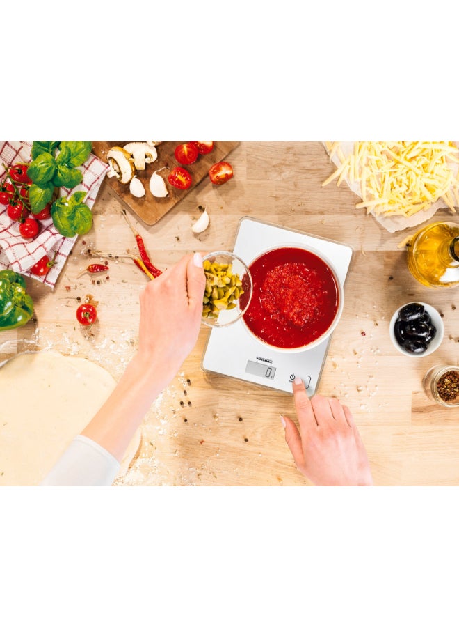 SOEHNLE Page Compact 300 Digital Kitchen Scale White 2.5 x 19.2 x 23.4 cm 61501 - Image 3