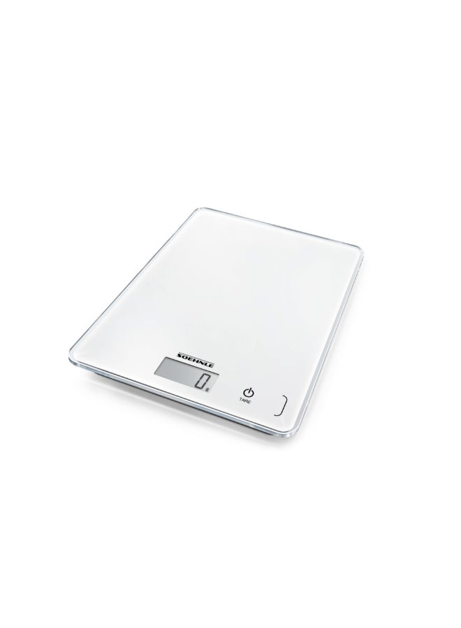 SOEHNLE Page Compact 300 Digital Kitchen Scale White 2.5 x 19.2 x 23.4 cm 61501 - Image 1