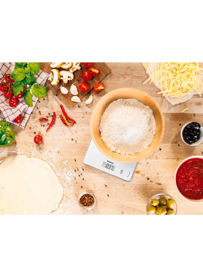 SOEHNLE Page Compact 300 Digital Kitchen Scale White 2.5 x 19.2 x 23.4 cm 61501 - Image 2