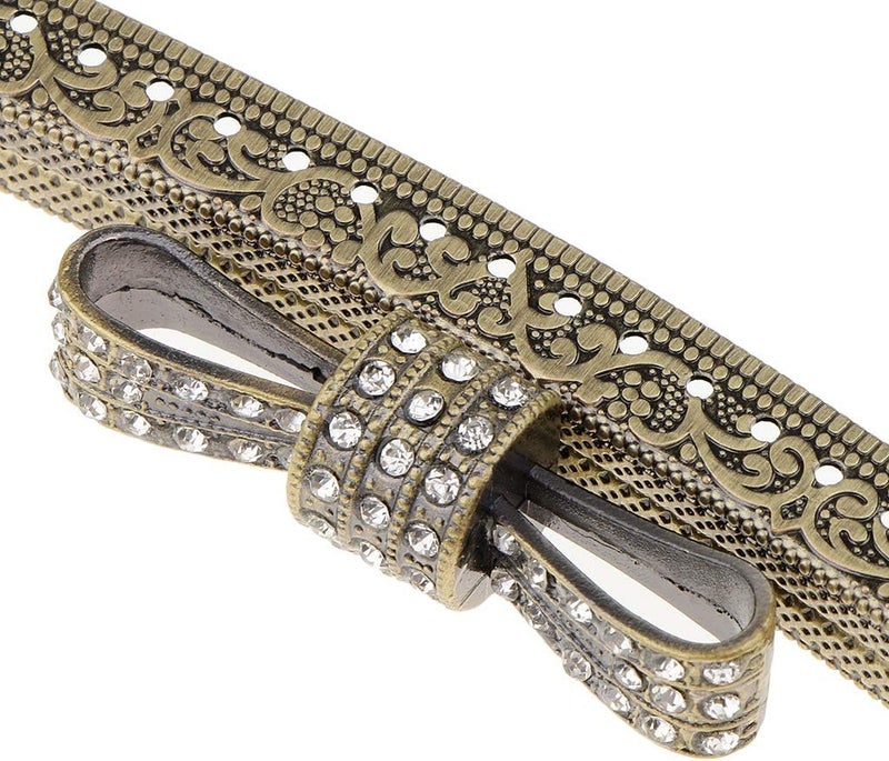 klarako Metal Purse Frames Clutch Handle Bag Kiss Clasp Lock DIY Craft Handmade 20cm - Image 4