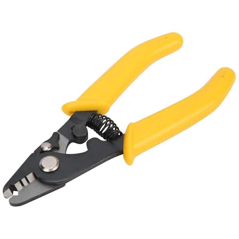 UPTODATETOOLS Fiber Optic Pliers Fiber Wire Strippers High Hardness 3 Holes Optical Fiber Stripping Pliers Tool - Image 1