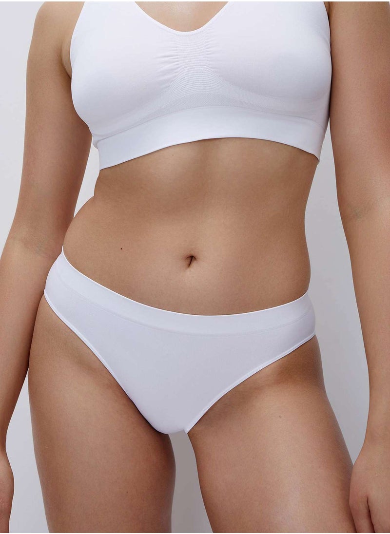 belle you Women's Seamless Microfiber Briefs BASE XS\S Classic Mid-Rise Underwear with Cotton Gusset, Soft Slip Panties for Daily Comfort  - Image 1