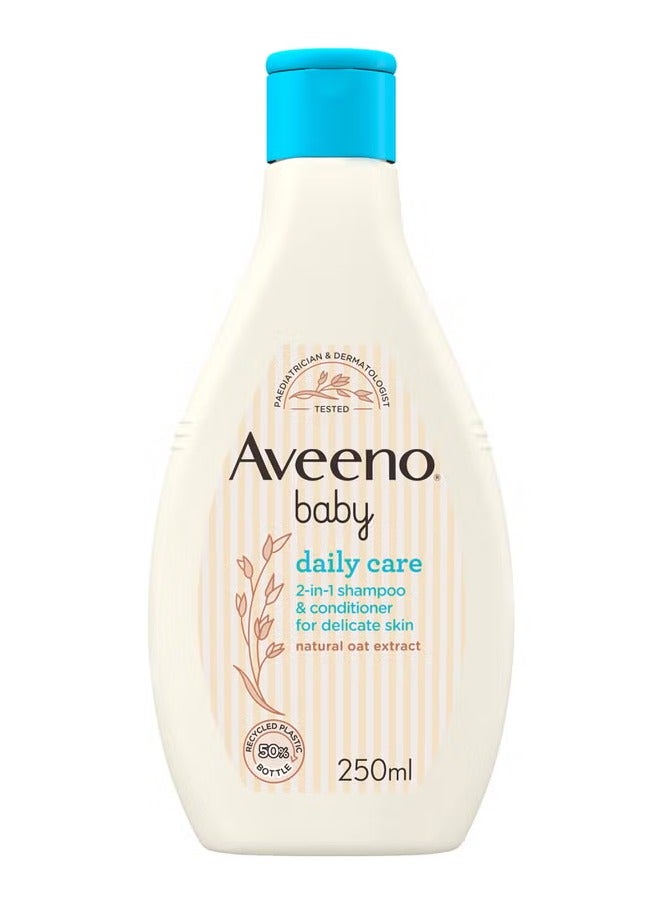 Aveeno Baby Daily Care 2-in-1 Shampoo and Conditioner 250ml - Image 1