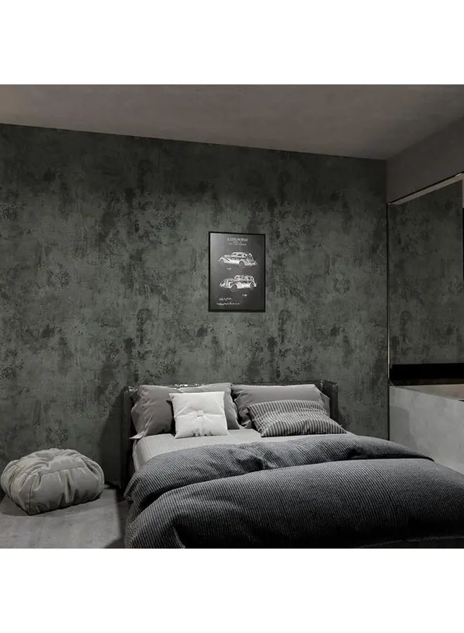 23.62 inch Wide Gray Concrete Wallpaper Self Adhesive Vinyl Waterproof Easy to Apply Textured for Bathroom Kitchen Bedroom - Image 4