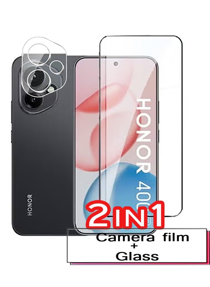 2 in 1 For Honor 400 Screen & Camera Protection - High transparency full coverage security protector  - Image 1