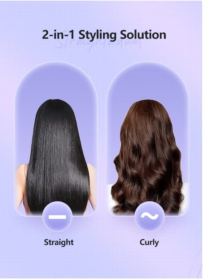 Ceramic Hair Straightener and Curler 30mm - Five-Level Temperature Control, Fast Heat-up, Negative Ion Technology, Damage Protection (Purple) - pzsku/ZA4F63EBB286957672566Z/45/_/1736497744/0e4383ad-0239-41eb-91ad-e274921fe919