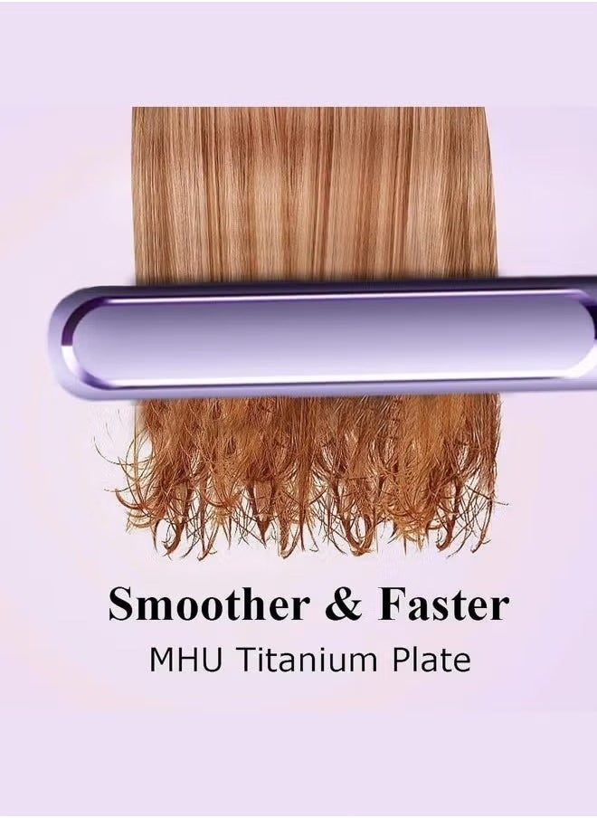 Ceramic Hair Straightener and Curler 30mm - Five-Level Temperature Control, Fast Heat-up, Negative Ion Technology, Damage Protection (Purple) - pzsku/ZA4F63EBB286957672566Z/45/_/1736497751/11b49e45-35fe-4bf5-8483-28b598d7f6b8